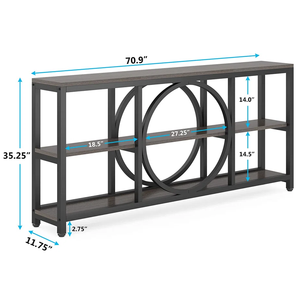 Dernière table console design Table d'entrée avec dessus en marbre noir et pieds géométriques en métal doré à bas prix - Product Image 4