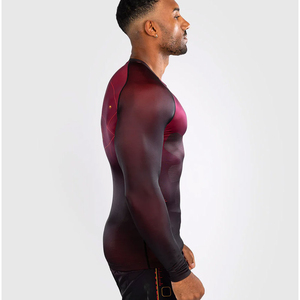 Meilleures ventes de rashguards pour hommes en spandex/polyester respirant de haute qualité, vêtements de sport pour la course à pied, taille adulte, toutes saisons - Product Image 3