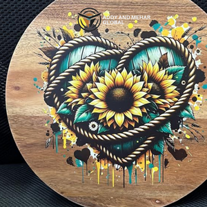 Posavasos de Madera de Lujo con Esmalte, Juego de 4 Accesorios Artísticos Hechos a Mano para Bebidas - Product Image 4