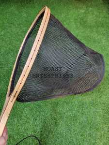 Vente en gros Filet de pêche à la truite Filet de pêche à la mouche Cadre en bois Filet d'atterrissage de poisson avec maille en caoutchouc souple transparent - Product Image 4