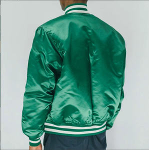 Abrigo de lana de otoño e invierno para hombre con logotipo personalizado, chaqueta universitaria de béisbol informal holgada con decoración bordada - Product Image 3