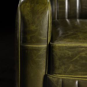 Modern Durable Genuine Leather Leisure <b>Chair</b> for Home Office Hotels Schools Coffee Shops & Cigar Lounges - Product Image 5