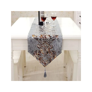 Camino de mesa de rayas de sarga de algodón 100% amigable para uso diario hecho en La India AZO gratis certificado asequible comedor Decoración práctica - Product Image 2