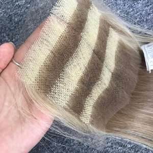 Vierge Vietnam cheveux faisceaux 100% vierge cheveux fermeture femmes noires longue ligne droite pour la densité de dentelle Options 30 pouces perruques - Product Image 4