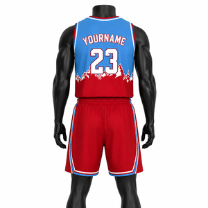Conjunto de Camisetas de Baloncesto Personalizadas para Hombre, Sublimadas, Cuello en V, Sin Mangas, Transpirables, Uniformes de Equipo con Número 23 y Nombre en la Espalda - Product Image 4