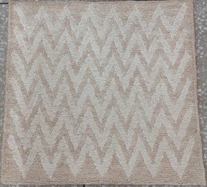 พรมผ้าวูลสีขาวถักมือสไตล์ร่วมสมัยพรมทอพื้นที่ผ้าฝ้าย - Product Image 2