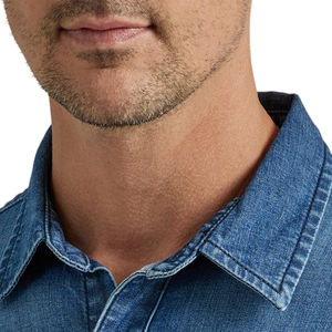 Chemise en jean pour homme, style le plus récent, tissu confortable à séchage rapide, chemise en jean pour homme, vente en ligne, chemises pour hommes, approvisionnement direct d'usine - Product Image 4
