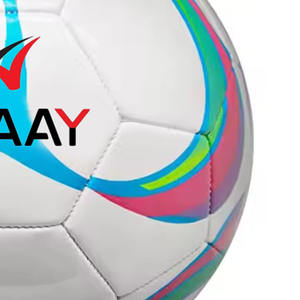 Alaay Ballon de football personnalisable de haute qualité Ballon de football en cuir bon marché pour l'entraînement Imprimés personnalisés - Product Image 3