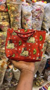 กระเป๋าถือผ้าฝ้ายลายพื้นบ้านสำหรับผู้หญิงกระเป๋าถือคลัทช์สายสะพายทำมือกระเป๋าถือสำหรับงานแต่งงาน - Product Image 4