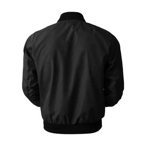 Chaqueta Cortavientos de Nailon Delgada y Moderna al por Mayor, Económica, para Hombre, con Logotipo Personalizado, Chaqueta Bomber con Cierre - Product Image 6