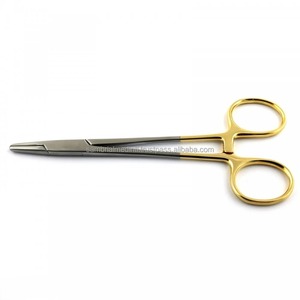 TC Mayo hegar อุปกรณ์ผ่าตัด CE เครื่องมือเครื่องมือผ่าตัดโลหะทังสเตนคาร์ไบด์ขนาด14ซม. ทำจากสเตนเลสชุบทอง - Product Image 6