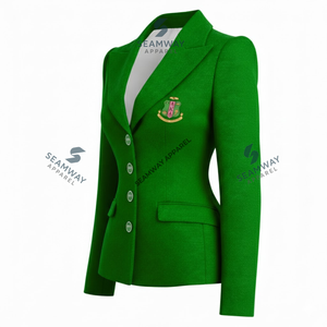 Blazer de Negocios de Un Solo Botón Alpha Kapa Alpha, Chaqueta de Traje Formal Entallada de Primera Calidad para Mujer, Chaqueta de Oficina Profesional - Product Image 2