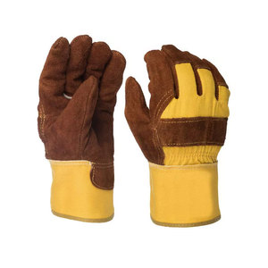 Multi-Purpose Full Grain Leather Rigger Gloves for <b>Builders</b> Mechanics Warehouse Workers-Work Safety Gloves - Product Image 3