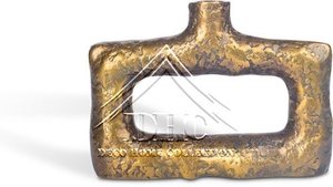 Vase à fleurs en métal et aluminium de couleur antique pour décoration de table et amélioration esthétique. - Product Image 3