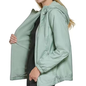 Chaqueta Cortavientos Deportiva Informal para Mujer, Tejida, Transpirable, de Nailon, para Exteriores, de Alta Calidad, Ropa al por Mayor, Diseño OEM - Product Image 3