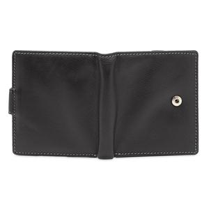 Portefeuille court à deux volets en cuir véritable pour hommes vintage Portefeuille en cuir véritable en cuir de vachette avec fenêtre d'identification Portefeuille pour hommes en cuir - Product Image 6