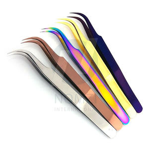 ชุดแหนบปลายแหลมสำหรับต่อขนตาทำจากสเตนเลสสตีลสีทอง90องศางานตามสั่ง - Product Image 1