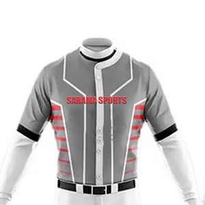 ชุดเบสบอลคุณภาพเยี่ยม ขายดี กำลังเป็นที่นิยม ชุดกีฬา ดีไซน์วัสดุที่ดีที่สุด สไตล์สั่งทำได้ ราคาถูก มีไซส์พลัส - Product Image 3