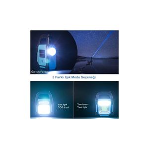 Torcia solare ad energia solare e lampada da campeggio con ricarica USB Cata Hazar campeggio lanterna fonte di energia Mobile