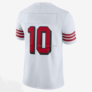 Vente en gros de maillots de football américain de haute qualité personnalisables respirant 100% polyester avec impression de logo personnalisé - Product Image 2