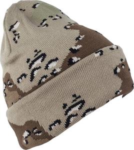 Bonnets en tricot jacquard d'hiver avec logo personnalisé et broderie d'image de dessin animé Bonnet avec arcs Personnages Argyle Beach Bonnet épais unisexe - Product Image 2