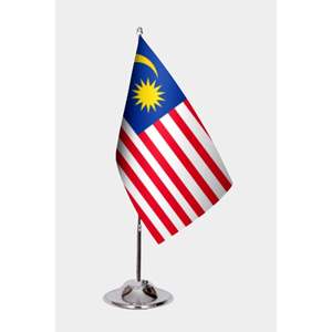 Impression numérique personnalisée de drapeaux de bureau malaisiens - Product Image 1