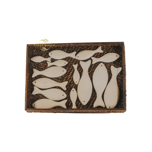 Decoración de Peces de Madera Hecha a Mano - Diseño Moderno para Pascua y Regreso a Clases, Adorno para el Hogar Ecológico de VietChoice - Product Image 3