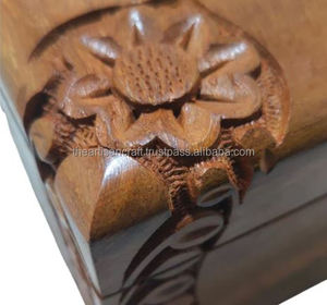 Caja de pañuelos de madera hecha a mano elegante diseño de madera Natural duradero elegante decoración del hogar accesorio Ideal para sala de estar Oficina - Product Image 5