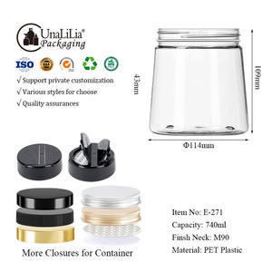 Envase de Plástico Personalizado de 680 ml para Almacenamiento de Alimentos, Forma de Cono, para Dulces, Galletas, Frutos Secos, Libre de BPA, Impresión Serigráfica - Product Image 3