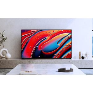 85-Inch 4K HDR Smart LED Mini-LED <b>TV</b> (2024) Flat Screen with QLED Backlight for Kitchen Use Includes Cable Protection Bundle - Product Image 4