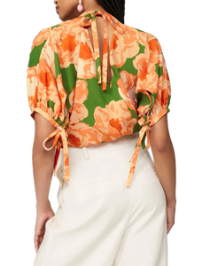 Top Informal con Estampado Naranja Estilo Bohemio de Moda, Ligero y Fluido para el Verano, Atuendo Cómodo para el Día a Día Disponible a un Excelente Precio - Product Image 3