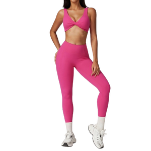 Leggings de haute qualité pour femmes sans couture Yoga costume ensemble entraînement course 2 pièces Fitness Yoga ensemble femmes meilleur Yoga Fitness femmes - Product Image 1