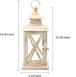 Modern Design Vintage Style <b>Large</b> Square Hanging Xmas <b>Lantern</b> Indoor <b>Outdoor</b> Spring Home Tabletop Christmas Decorations Factory - Product Image 2