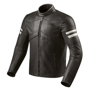 Chaqueta de Motociclismo de Cuero Estampada para Invierno, Talla Grande, Anti-caídas, Impermeable y Cortavientos para Conducir - Product Image 1