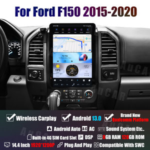 Reproductor Multimedia DVD AuCar de 14.4 Pulgadas con Android 13 Estilo Tesla y Navegación <span class=keywords><strong>GPS</strong></span> para <span class=keywords><strong>Ford</strong></span> <span class=keywords><strong>F150</strong></span> 2015-2021, Radio Estéreo con Video para Automóvil - Product Image 5