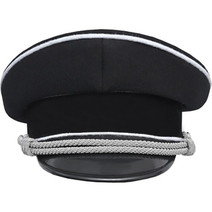 Casquette à visière de style vintage classique Mélange de laine de haute qualité avec pointe en cuir Parfait pour le défilé et la robe de cérémonie - Product Image 6