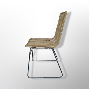 Silla de ratán directa de fábrica con marco de hierro Versátil hogar restaurante Villa Hotel y muebles de comedor al aire libre - Product Image 2