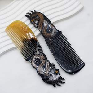 Favourite Finished High Quality Customized Handcrafted Horn <b>Comb</b> for Styling Hair Made From Real Buffalo Horn From India - Product Image 4