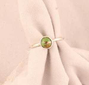 สุดยอด925สเตอร์ลิงเงินชุบธรรมชาติสีเขียวทองแดงสีเขียวเทอร์ควอยซ์เครื่องประดับแฟชั่นทำด้วยมือ - Product Image 2