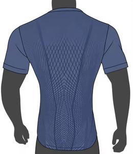 T-shirt de sport à col rond en polyester respirant à séchage rapide | Chemise d'entraînement pour hommes pour les activités sportives en équipe - Product Image 5