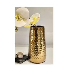 Vase de décoration de pièce maîtresse en or de luxe vase à fleurs en métal moderne tube vase en métal ère couleur or et taille personnalisée - Product Image 6