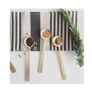 Cuillère en or en acier inoxydable Cuillère à café mashala Thé Dessert 304 Mini Cuillère en forme ronde en or Vente à chaud - Product Image 4