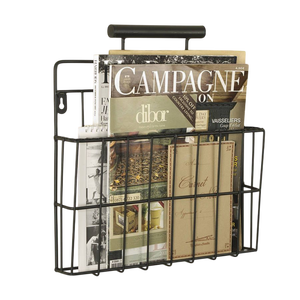 Estante de Almacenamiento de Hierro con Forma Personalizada, Soporte para Libros y Revistas, Estante de Escritorio, Soporte de Mesa con Acabado Negro, Porta Revistas de Mesa - Product Image 6