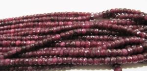 Perles de rubis rouges de grande taille, de haute qualité, certifiées CNAS, 10 pièces, rondelles micro-facettées, 5-6 mm et 7-10 mm, pour la fabrication de bijoux - Product Image 4