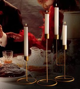 Bougeoir élégant en métal pour les mariages et les occasions spéciales Bougeoir de luxe en métal pour créer une ambiance chaleureuse à bas prix - Product Image 2