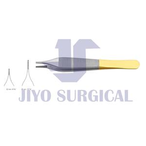 Fórceps de vendaje Adson, fórceps de tejido de acero inoxidable de grado quirúrgico de 12cm con puntas dentadas para un manejo de precisión - Product Image 2