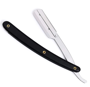 Cuchillas de afeitar ligeras de un solo borde, maquinilla de afeitar recta de garganta cortada con mango de madera para barberos, característica desechable de seguridad - Product Image 4
