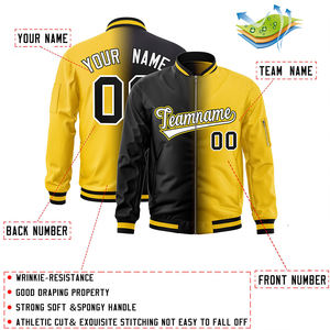 แจ็กเก็ตทีมกีฬาของวิทยาลัยเลตเทอร์แมนที่ออกแบบเองปักลาย - Product Image 3