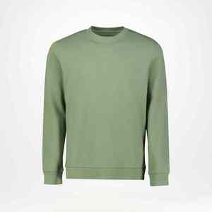 Sudadera de Cuello Redondo para Hombre, 100% Algodón, Felpa, Esencial para Invierno, Diseño Sólido, Informal, con Logotipo Personalizado - Product Image 4