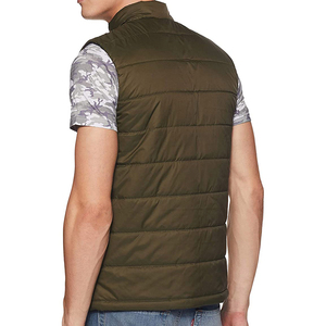 Personalizado invierno cálido soporte cuello a prueba de viento ligero sin mangas hombres Puffer chaleco chaqueta hombres chalecos con servicio OEM - Product Image 3